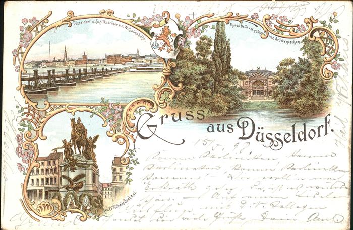 Duesseldorf Schiffsbrücke Wilhelmshöhe Kunsthalle K