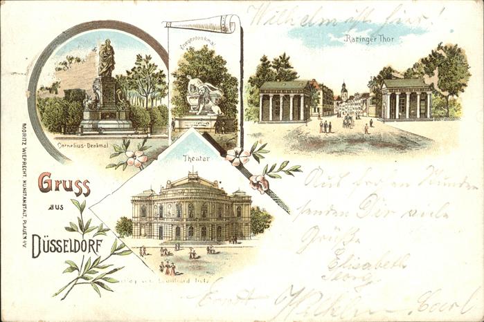 Duesseldorf Cornelius Denkmal Kriegerdenkmal Skulpt