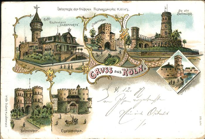 Koeln Rhein Festungswerk Ulrepforte Severintor Bott