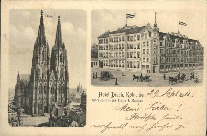 Koeln Rhein Dom Hotel Disch Pferdedroschke