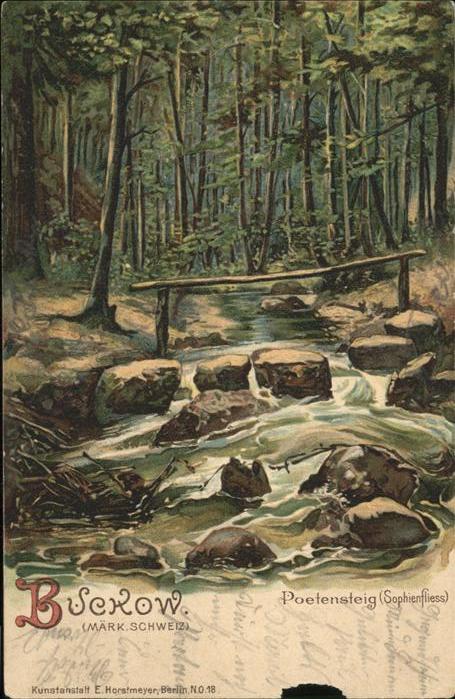 Buckow Maerkische Schweiz Poetensteig Künstlerkarte