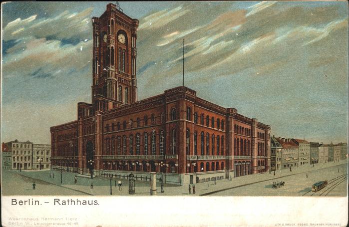 Berlin Rathaus Strassenbahn