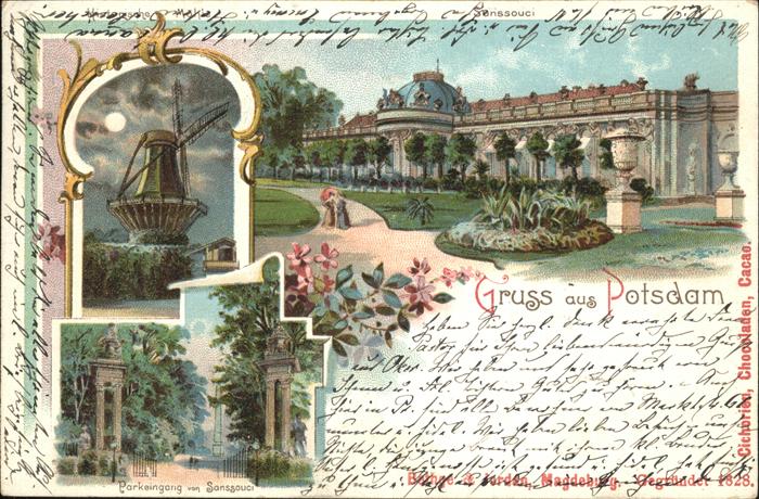 Potsdam Schloss Sanccoussi Parkeingang Muehle