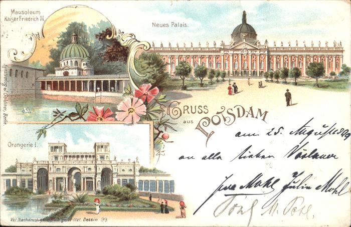 Potsdam Neues Palais Mausoleum Kaiser Friedrich Orangerie