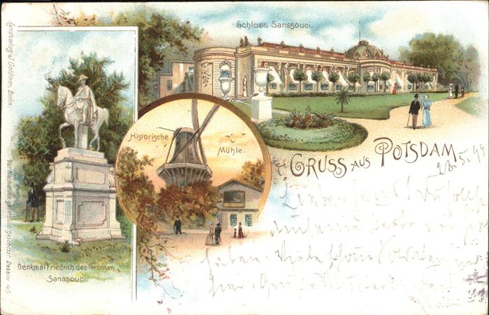 Potsdam Schloss Sanssouci Denkmal Friedrich des