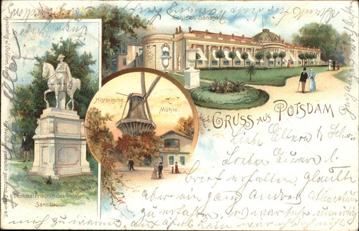 Potsdam Schloss Sanssouci Denkmal Friedrich des