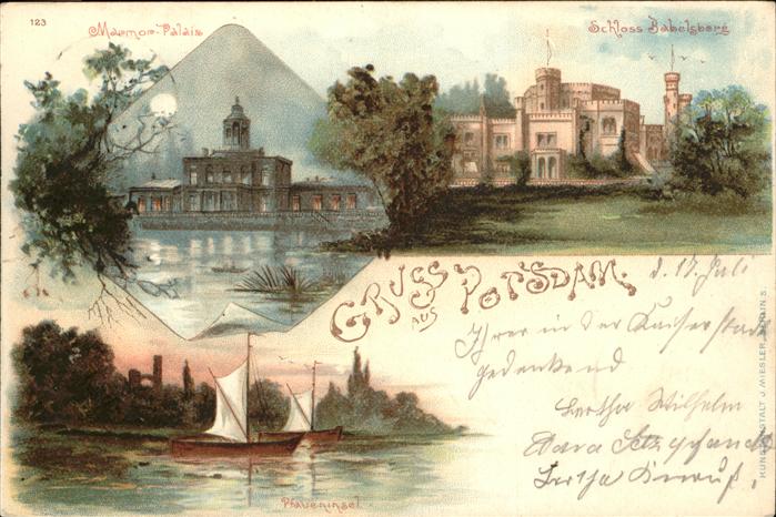 Potsdam Schloss Babelsberg Marmor-Palais Pfauen