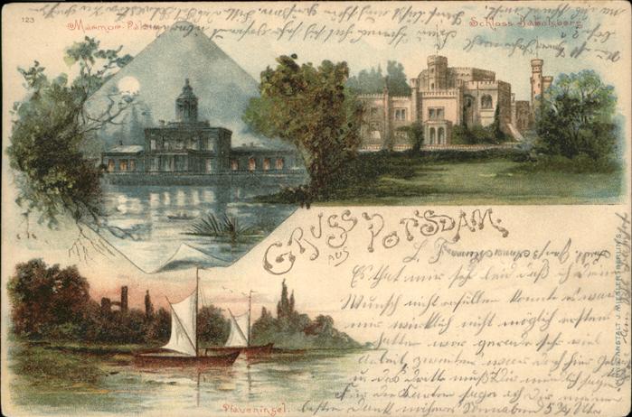 Potsdam Schloss Babelsberg Pfaueninsel Marmor-P