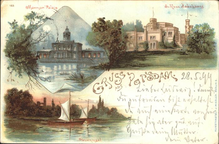 Potsdam Schloss Babelsberg Marmor-Palais Pfauen