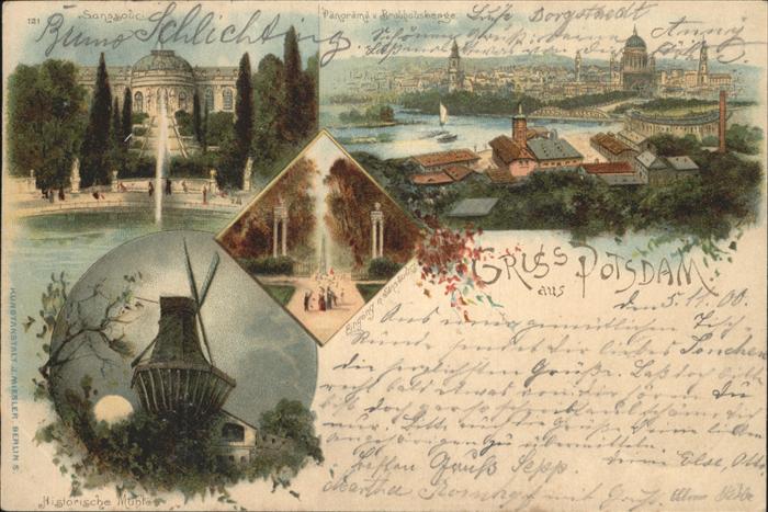 Potsdam Schloss Sanssouci Panorama Historische