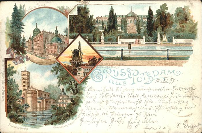 Potsdam Schloss Sanssouci Neues Palais Friedens