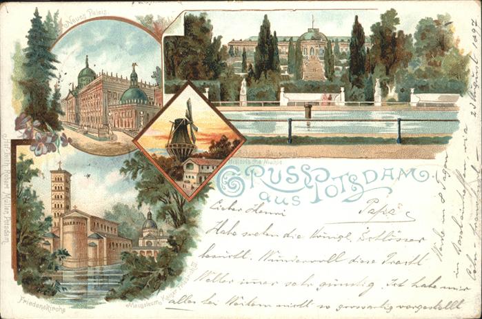 Potsdam Neues-Palais Friedenskirche Mühle
