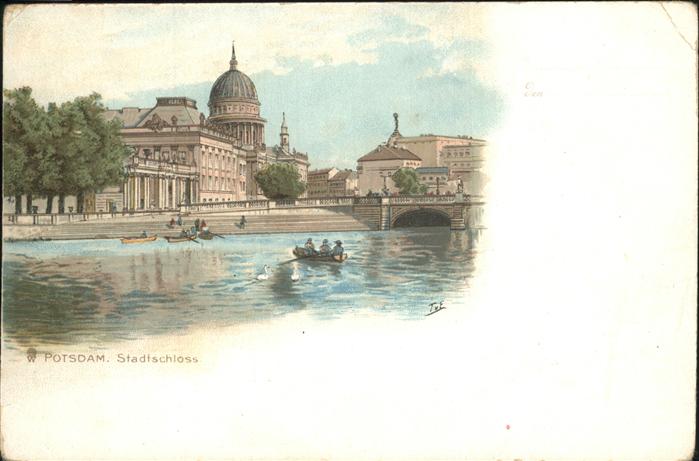 Potsdam Stadtschloss Ruderboote