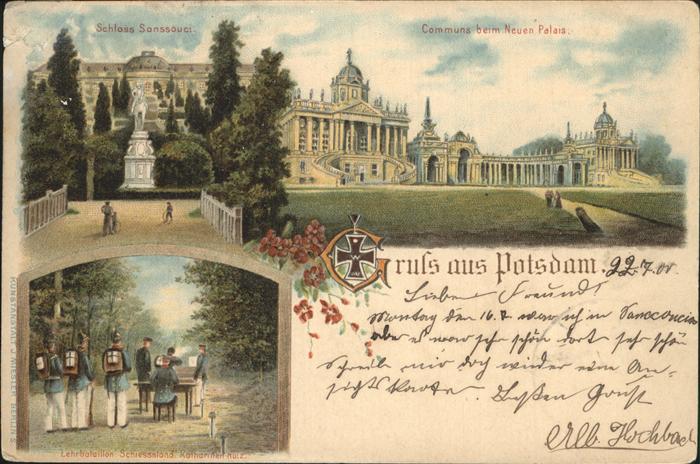 Potsdam Neues Palais Soldaten Schloss Sanssouci