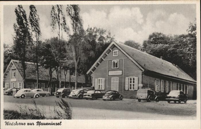 BERLIN  CITY Wirtshaus zur Pfaueninsel A. Prinz Autos