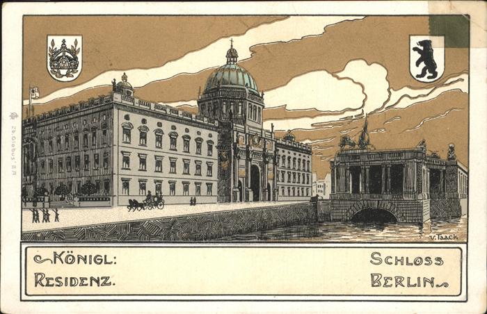 BERLIN  CITY Koenigliche Residenz Schloss Berlin Kuenstlerkarte