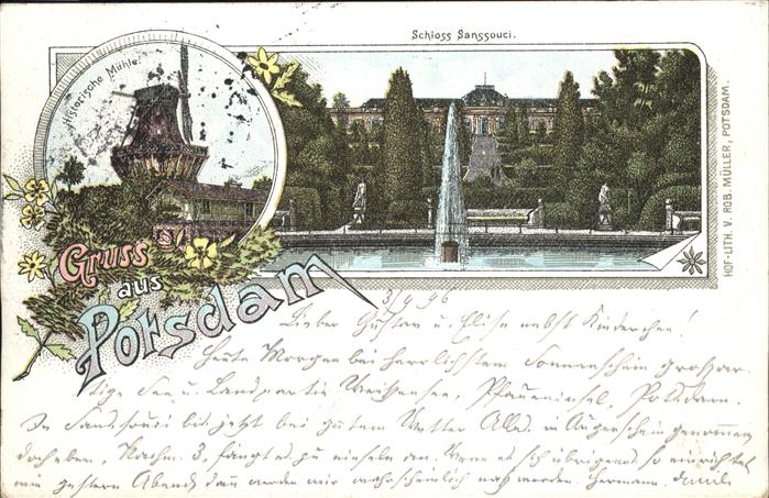 Potsdam Schloss Sanssouci Historische Mühle