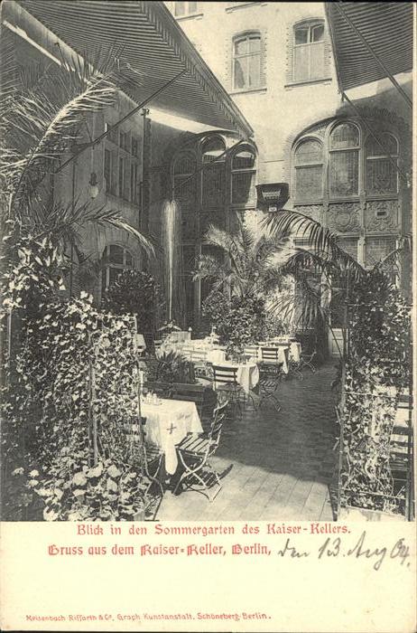 Berlin Kaiser Keller Sommergarten