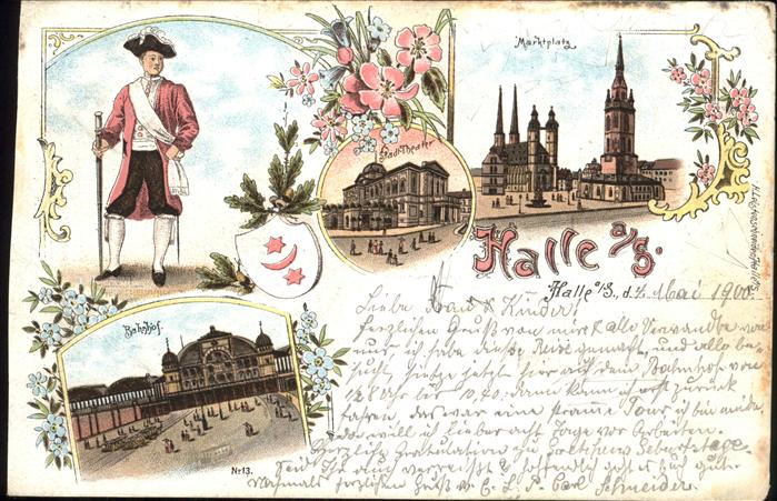 Halle Saale Bahnhof Marktplatz