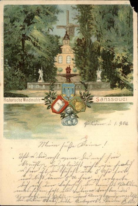 Potsdam Schloss Sanssouci Historische Mühle