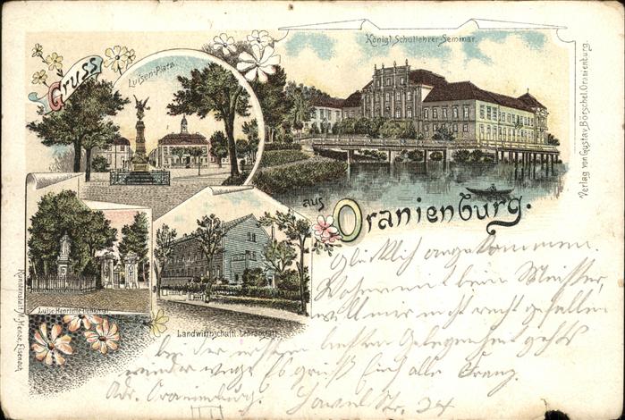 Oranienburg Luisenplatz Schullehrer Seminar