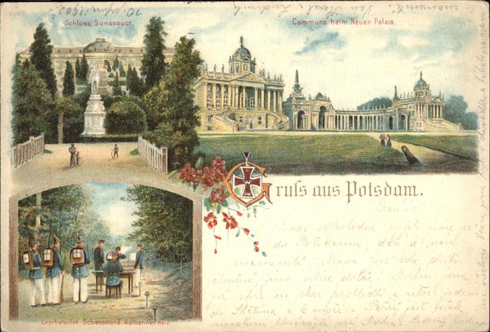 Potsdam Schloss Sanssouci Neues Palais Soldaten
