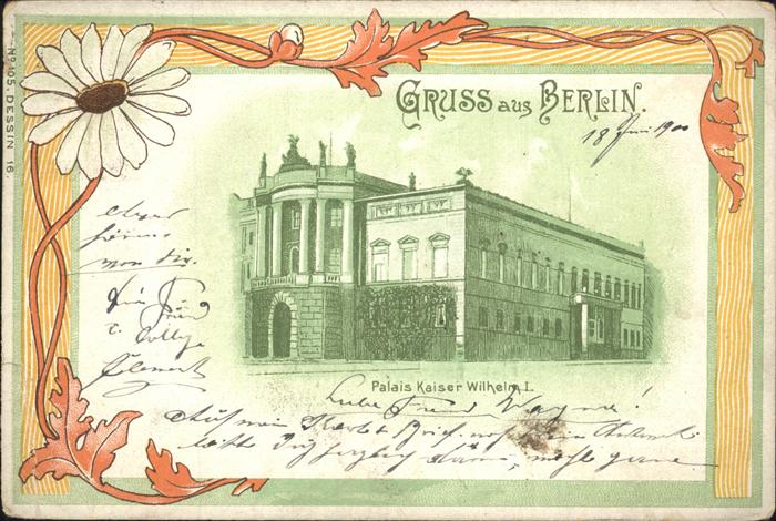 Berlin Palais Kaiser Wilhelm