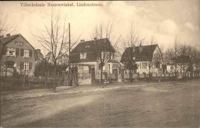 BERLIN  CITY Villenkolonie Hessenwinkel Lindenstrasse