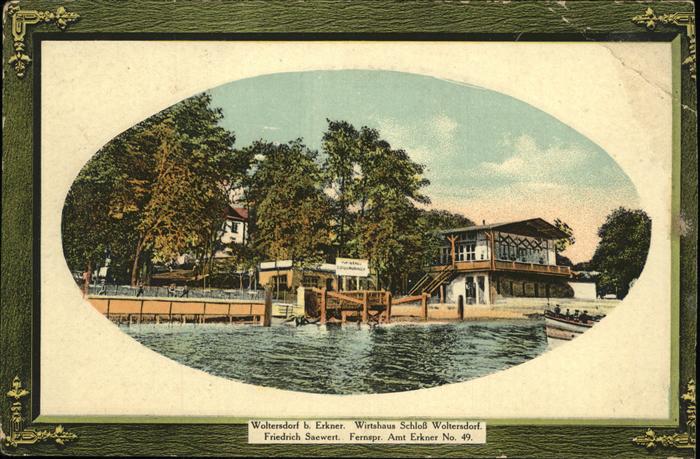 Woltersdorf Erkner Wirtshaus Schloss Woltersdorf