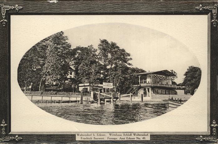 Woltersdorf Erkner Wirtshaus Schloss Woltersdorf