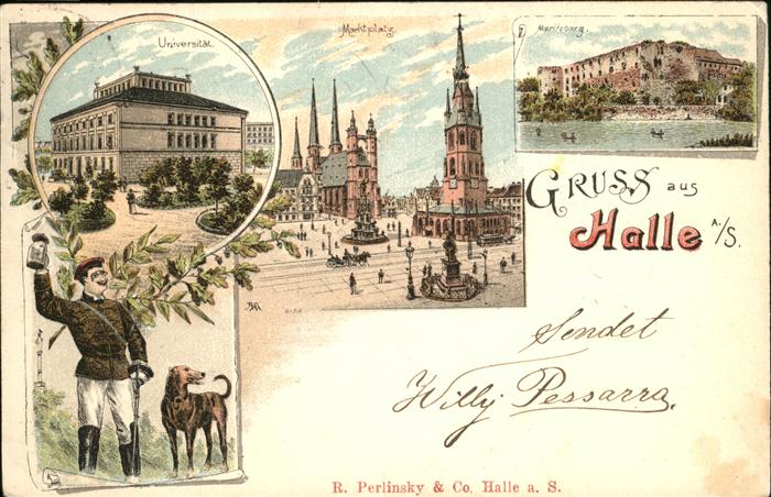 Halle Saale Marktplatz Universität Moritzburg