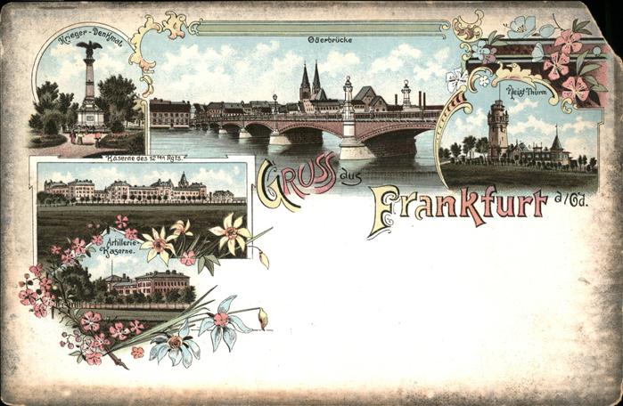 Frankfurt Oder Oderbrücke Kaseren Kriegerdenkmal