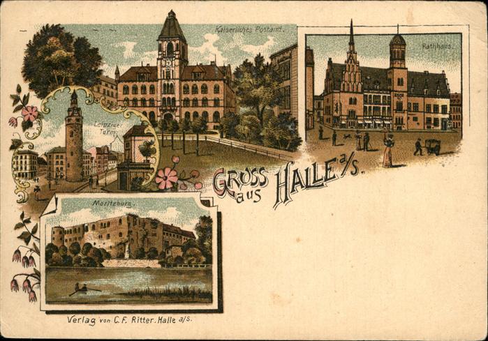 Halle Saale Moritzburg Leipziger Turm Rathaus