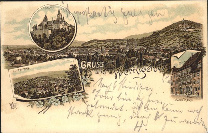 Wernigerode Harz Schloss u.Lindenberg