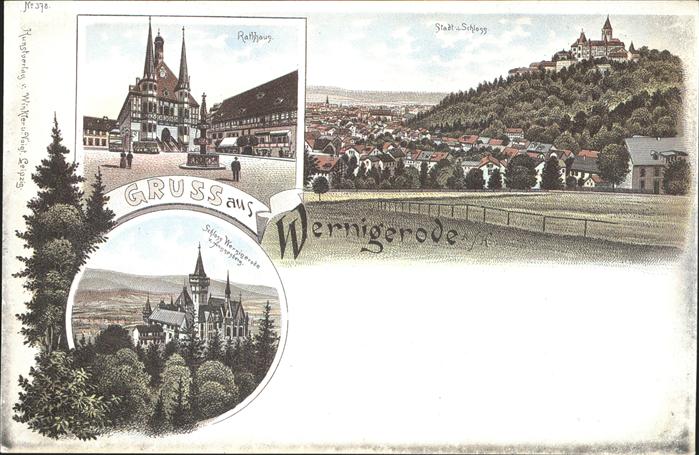 Wernigerode Harz Rathaus u.Schloss