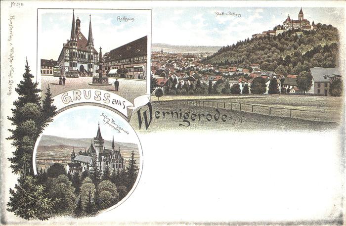 Wernigerode Harz Rathaus u.Schloss