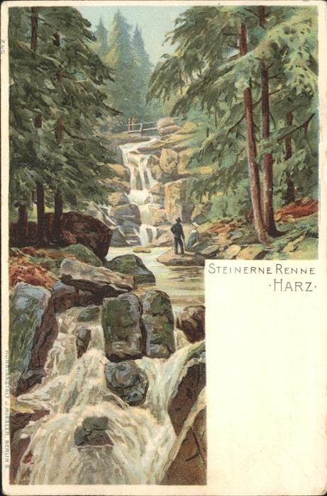 Wernigerode-Hasserode Wasserfall in der Steinere Renne