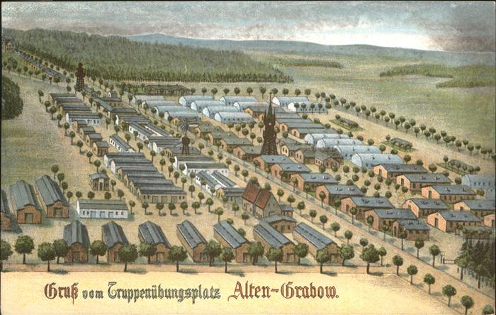 Alten-Grabow Truppenübungsplatz mit Lagern