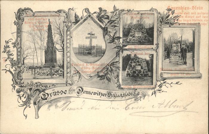 Dennewitz Dennewitzer Schlachtfelde mit div.Solda