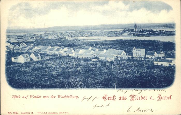 Werder Havel Blick von der Wachtelburg