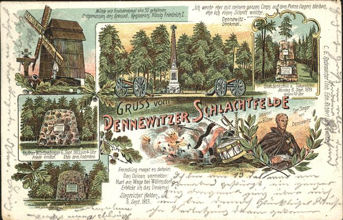 Dennewitz Schlachtfeld mit div.Soldatendenkmälern