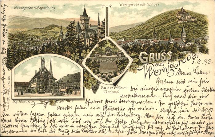 Wernigerode Harz Schloss u.Rathaus