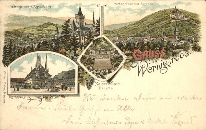 Wernigerode Harz Rathaus u.Schloss