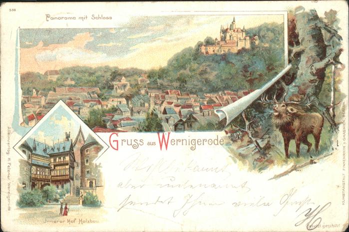 Wernigerode Harz Schloss mit Innenhof