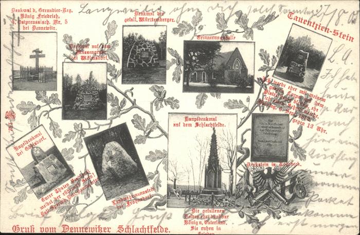 Dennewitz Dennewitzer Schlachtfelde mit div.Solda