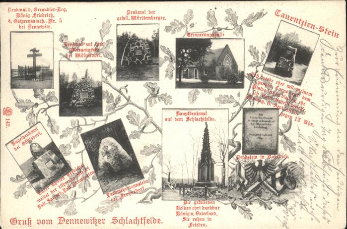 Dennewitz Dennewitzer Schlachtfelde mit div.Solda