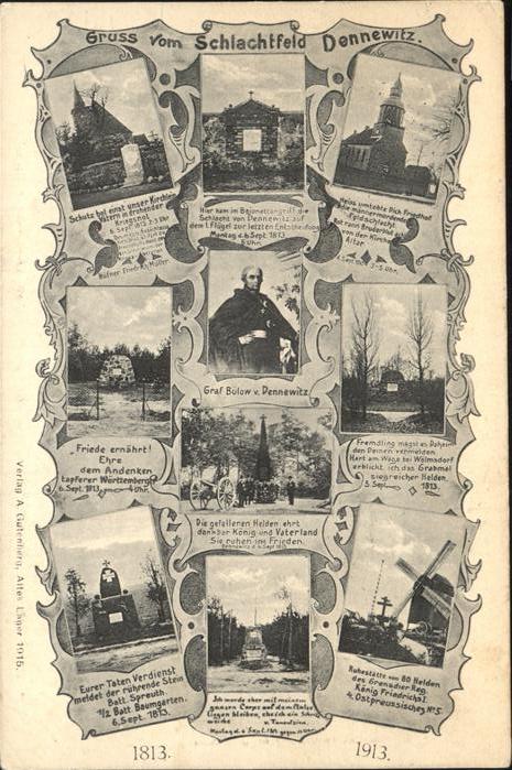 Dennewitz Dennewitzer Schlachtfelde mit div.Solda
