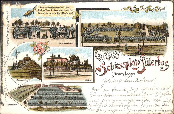 Jueterbog Truppenübungsplatz mit Schiessplatz u.C