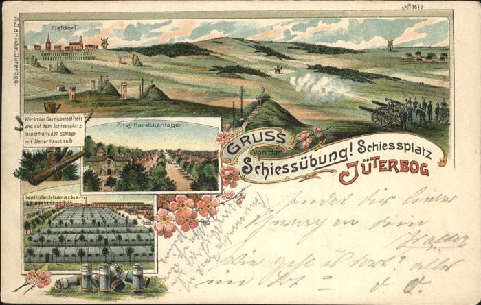 Jueterbog Truppenuebungsplatz mit Schiessplatz u.Barackenlager