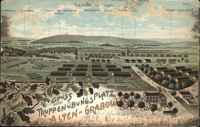 Alten-Grabow Truppenübungsplatz mit Barackenlager